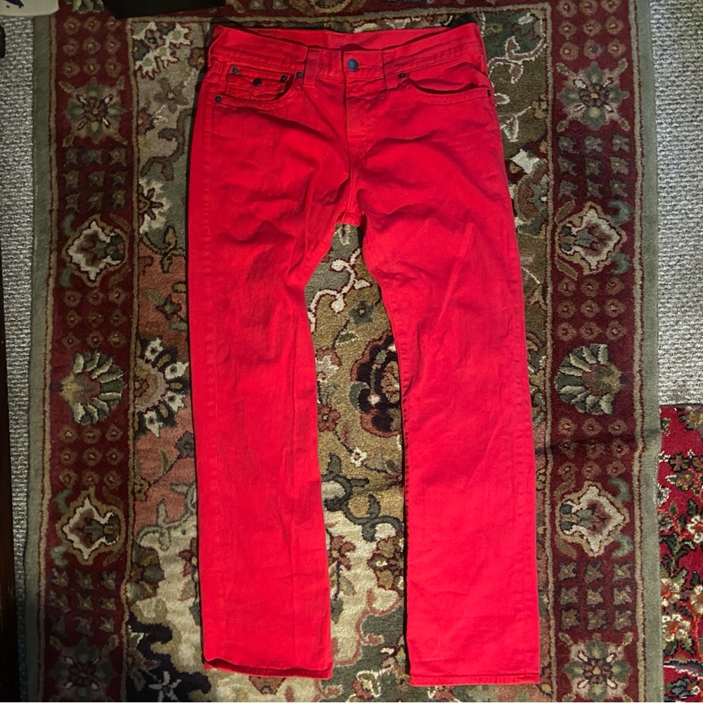 Red Ricky True Religion Jeans - Picture 3 of 3
